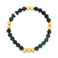 14K Yellow gold and black onyx bracelet. Item J37139 - ABC Jewelry Co. 
