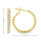 18K Yellow Gold - Diamond Hoop Earrings - J37169