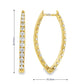 18K Yellow Gold - Diamond Hoop Earrings - J37170