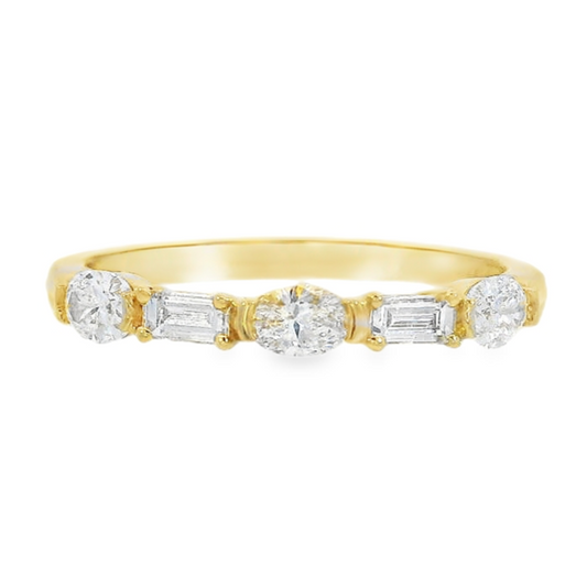 18K Yellow Gold Diamond Band - J37178