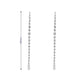 14K White Gold - Diamond Dangle Earrings - J37457
