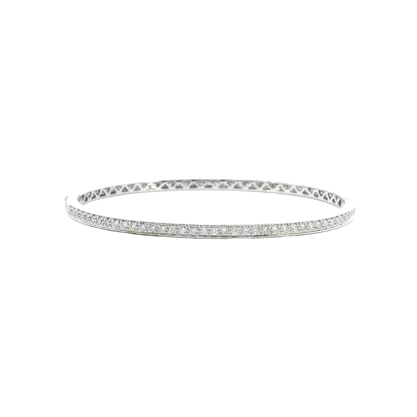 18K White Gold - Bangle Bracelet - J37485