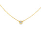 14K Yellow gold necklace with bezel set diamond. Item J37514 - ABC Jewelry 