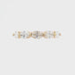 14K Yellow Gold - Oval Diamond Band - J38324