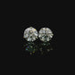14K White gold studs set with round brilliant diamonds. Item J37908 - ABC Jewelry Co. 