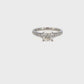 18KW Diamond Engagement Ring