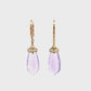 14KY Lavender Moon Quartz Earrings