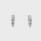 18K White gold hoop earrings set with round brilliant diamonds - item J37694, ABC Jewelry Co. 