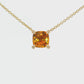 14K Yellow Gold - Citrine Necklace - J37502