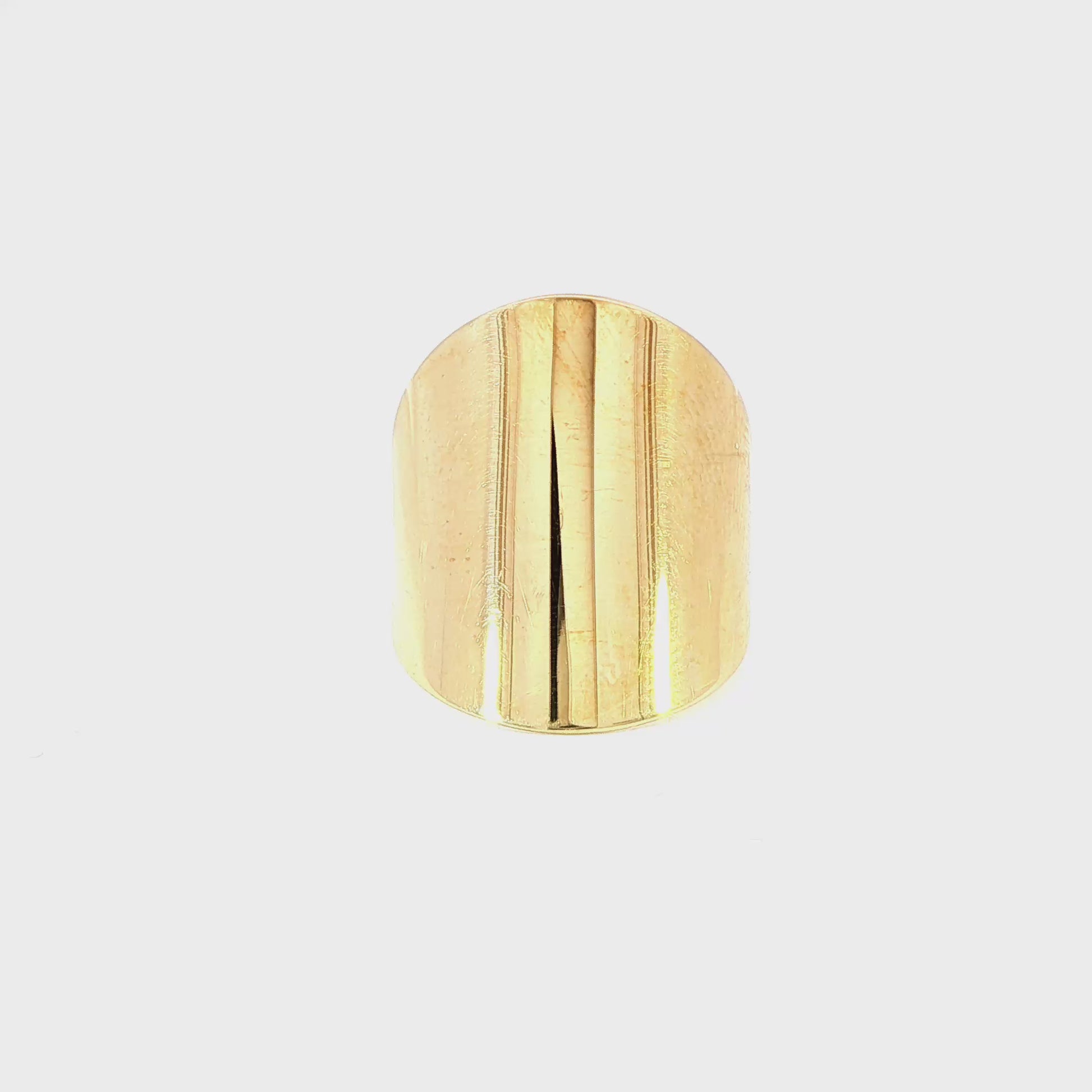 14K Yellow gold long fashion band. Item J35549 - ABC Jewelry Co