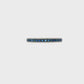 14K White gold band channel set with princess cut blue diamonds. Item 17614 - ABC Jewelry Co.