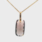 14K Yellow Gold - Smoky Quartz Pendant - 20372