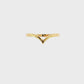 14K Yellow gold chevron band. Item J36154 - ABC Jewelry Co