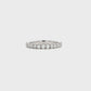 14K White gold band set with round brilliant diamonds. Item J39115 - ABC Jewelry Co.