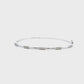 14K White Gold - Diamond Bangle Bracelet - J35494