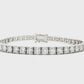 14K White gold tennis bracelet set with round brilliant diamonds. Item J38985 - ABC Jewelry Co