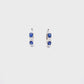 Sapphire and diamond huggie earrings- J35292