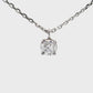 14K White gold pendant set with round brilliant diamond, item number J37049 - ABC Jewelry Co