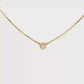 14K Yellow gold necklace with bezel set diamond. Item J37514 - ABC Jewelry 
