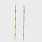 18K Yellow Gold - Diamond Dangle Earrings - J37095