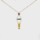 Yellow Topaz 14kt yellow gold necklace
