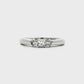 14K White gold ring set with 3 princess cut diamonds. Item 13442 - ABC Jewelry Co