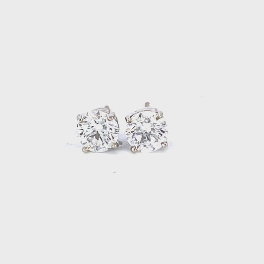 Diamond Stud Earrings-1.48 ct tw