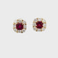 Ruby & Diamond Earrings-J35757