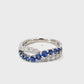 Blue Sapphire & Diamond Band - J37605