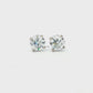 14K White gold diamond stud earrings. Item J38704 - ABC Jewelry Co.
