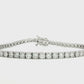 14K White gold tennis bracelet set with round brilliant diamonds. Item J38810 - ABC Jewelry Co