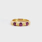 14K Yellow Gold - Rhodolite Garnet Ring - 10640