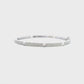 14K White Gold - Bangle Bracelet - J37460