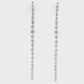 14K White Gold - Diamond Dangle Earrings - J37457