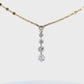 14 kt Yellow gold diamond necklace
