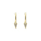 14k Yellow Gold Drop Huggie Earrings - EG13067Y45JJ