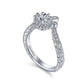 14k White Gold Ladies Engagement Ring - ER14765R3W44JJ