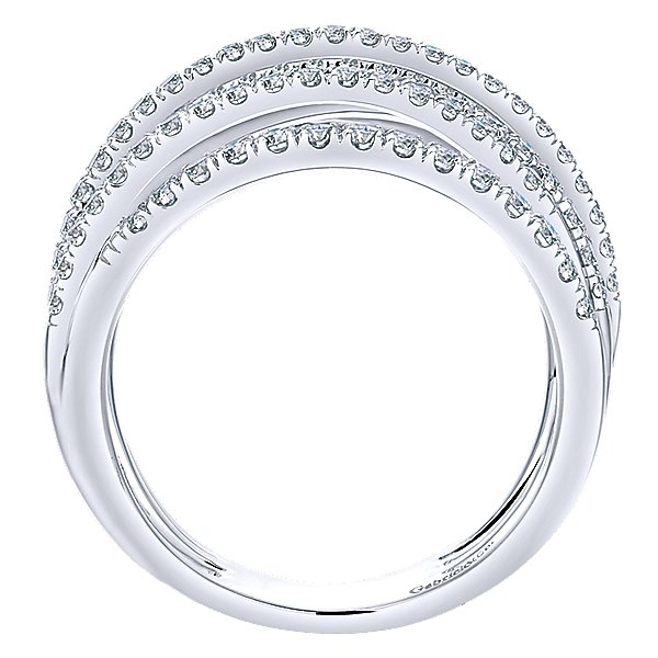14k White Gold Wide Intertwined Band - LR50964W45JJ