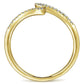 14k Yellow Gold Fashion Bypass Ring - LR51052Y45JJ