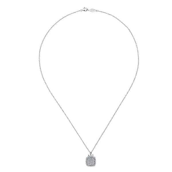 14k White Gold Diamond Silk Fashion Necklace - NK3075W45JJ