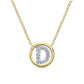 14k Yellow Gold Diamond Initial Pave Necklace - NK4522S-Y45JJ