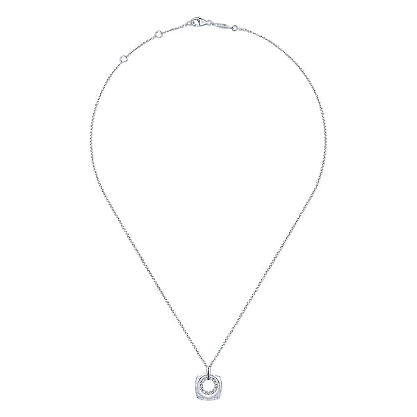 14k White Gold Diamond Contemporary Fashion Necklace - NK4739W45JJ