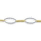14k White and Yellow Gold Fashion Bracelet - TB4152M45JJ